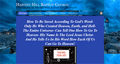 Desktop Screenshot of harvesthillbaptistchurch.com